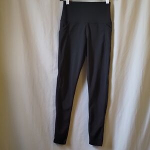 Senita Athletics Black High-Waist Leggings with Side Pockets